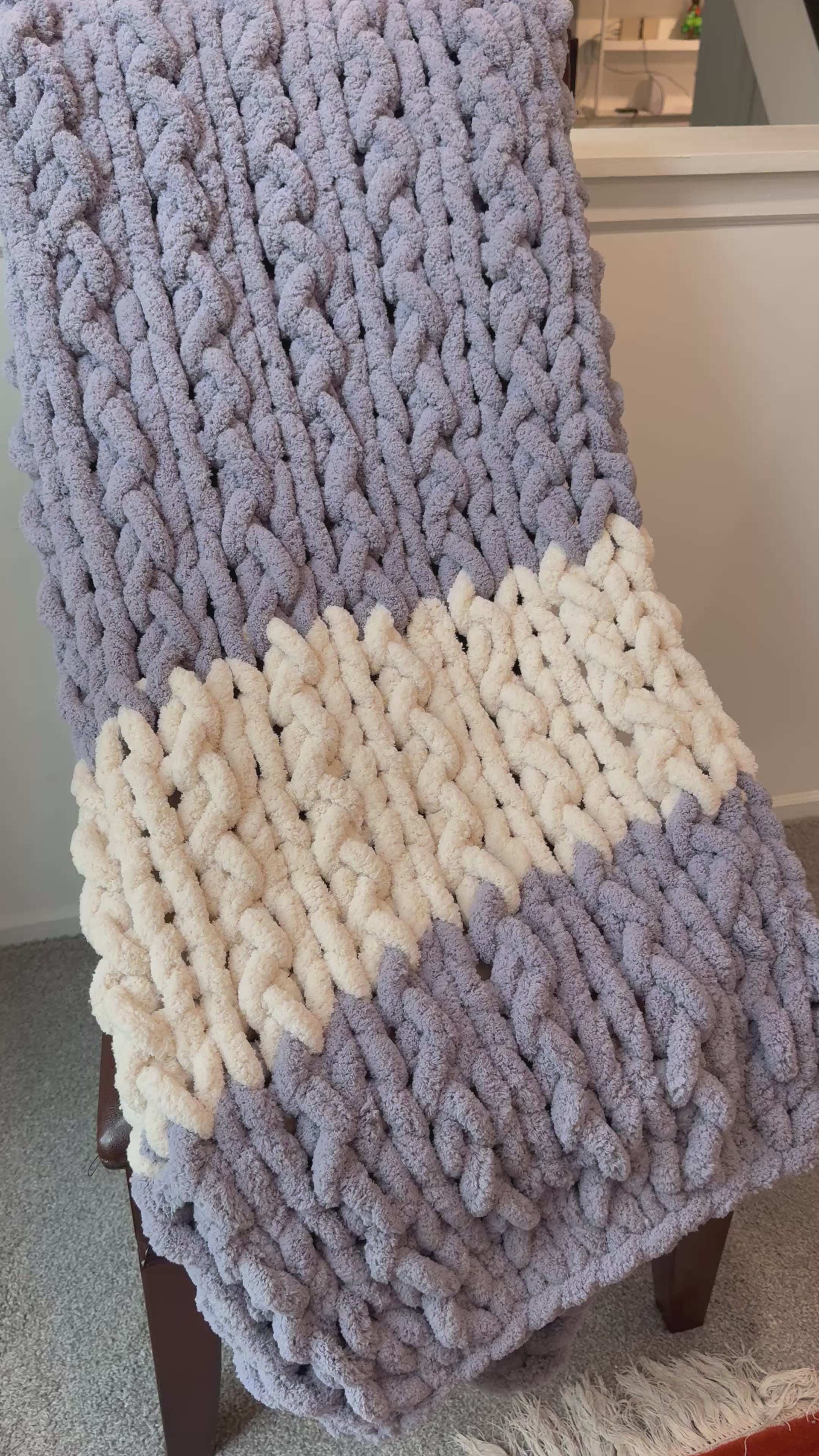 Broken Herringbone Throw